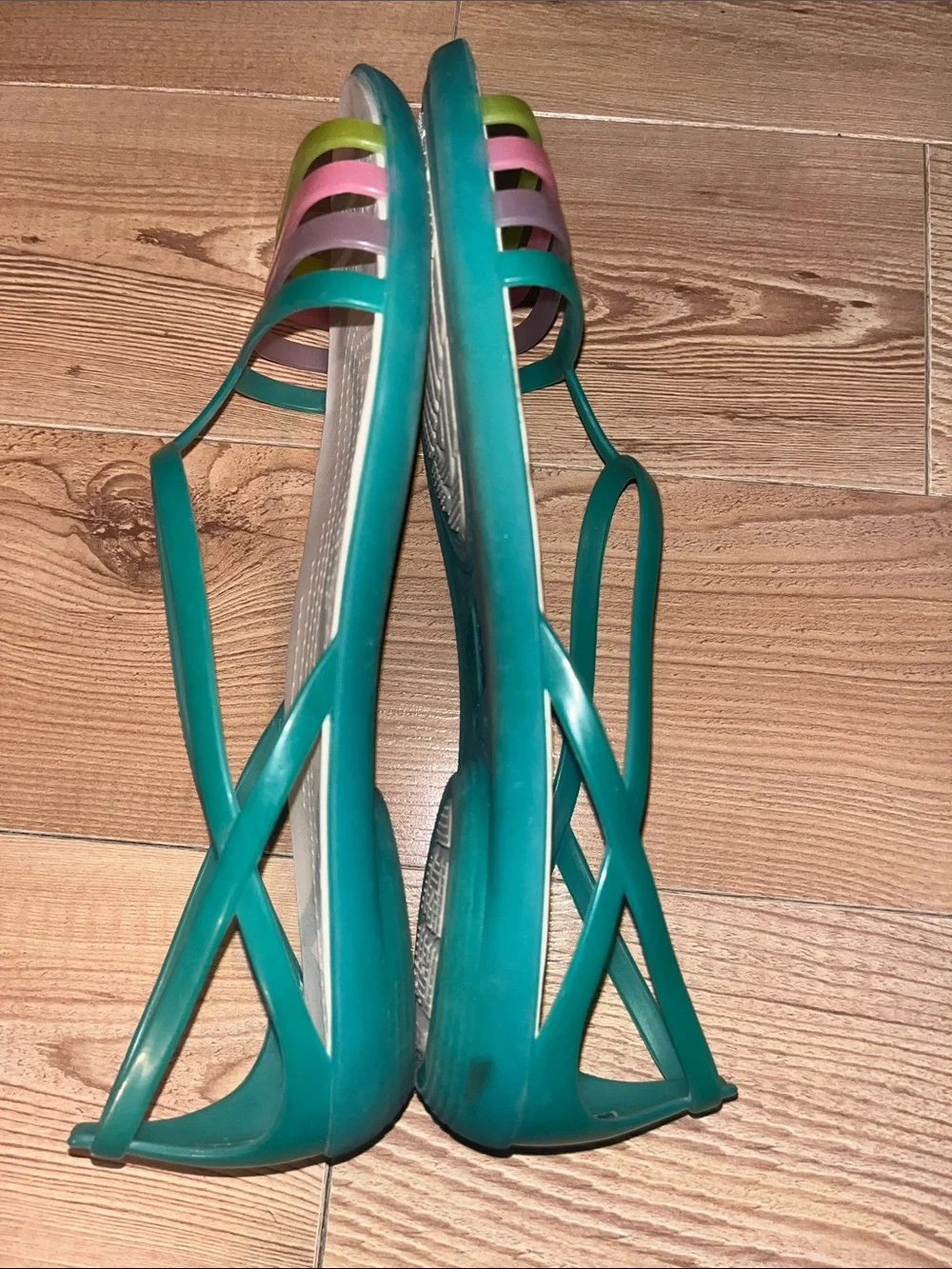 CROCS Isabella Strappy Jelly Sandals, Size 11 - Picture 4 of 5